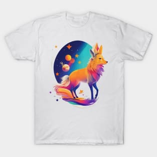 Starry Bonds - Exploring the Ethereal Realm of Cosmic Animals T-Shirt